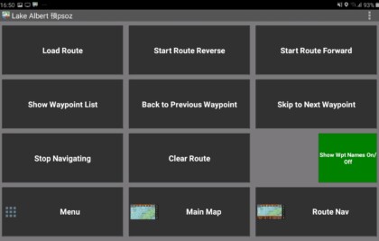 Work with Routes screen
